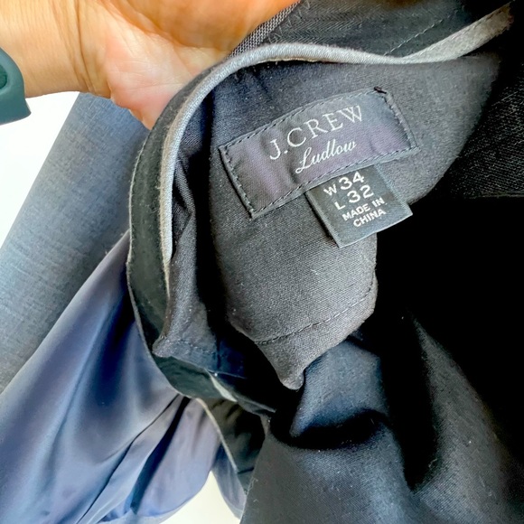J.Crew Slim fit Ludlow suit. Both jacket and pants gray blue color - Picture 3 of 9